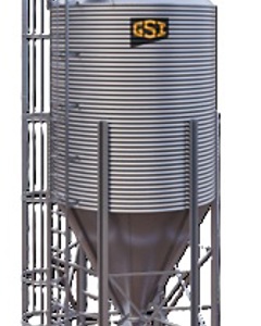 Silo galv Ø2.89 4rings 6legs 30.7m3 19.9ton w/ladder NR12